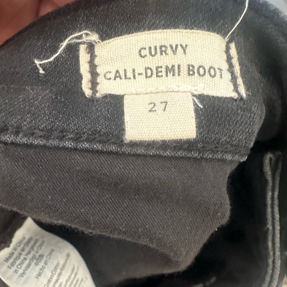 MADEWELL Curvy Cali Denim Boot Jeans Black 27 - Picture 4 of 8